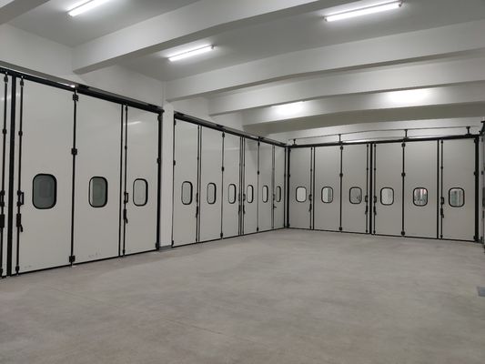 カスタマイズされた灰色折りたたみドア 鋳鉄ヒンジでモーターなし