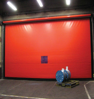 購入 風耐性産業用高速ドア 外部PVC高速折りたたみドア online manufacture