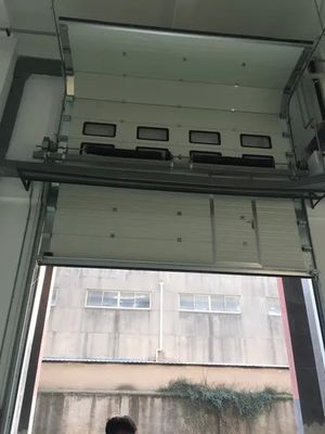 購入 Industrial Sectional Garage Door with Polyurethane Insulation 40mm Thickness and AC 220V-240V Motor online manufacture