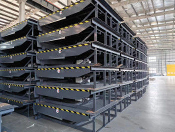 CE認証された10ton/15ton/20ton 6′ X8′ 水力ドックレベルラー/積載台