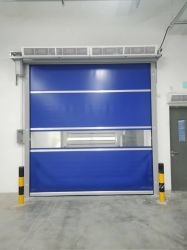 生産性の向上 PVC高速ドア 2 M/s 開口速度 1000-1500 高周波開口